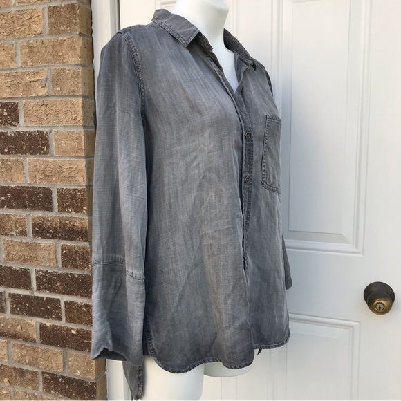 💙Cloth & Stone Light Grey Chambray Shirt - Picture 10 of 12